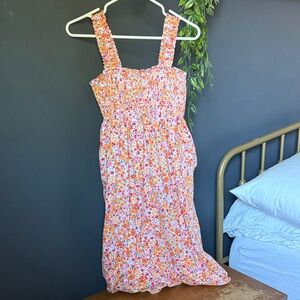 Old Navy Floral Smocked Sundress L Petite